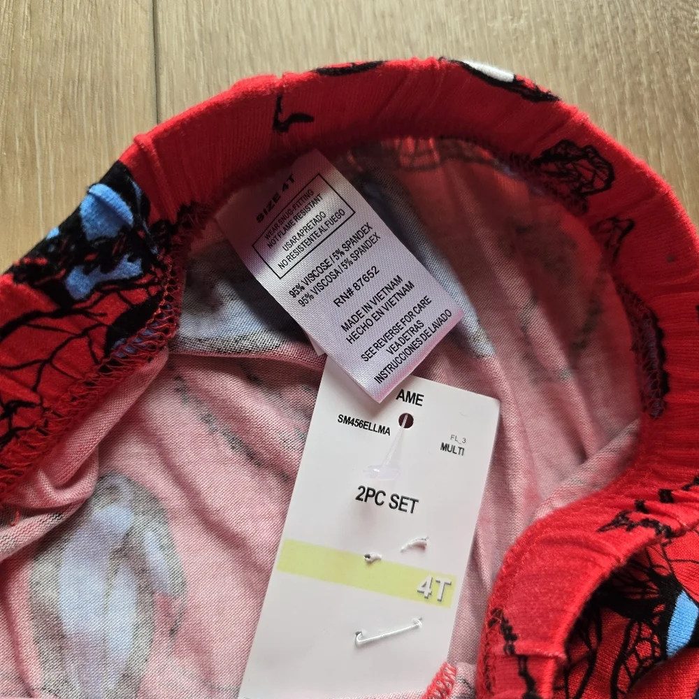 Spider-Man Spiderman Toddler Boys Tight Fit Pajama 3 Piece Set Bundle With Toy